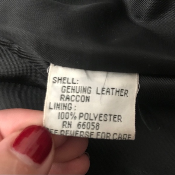 Vintage Black Suede Coat with Raccoon Fur Trim - Picture 8 of 16